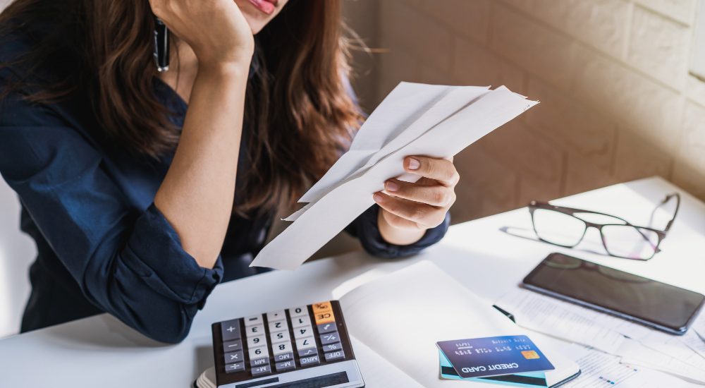 inadimplências em uma empresa de prestação de serviços